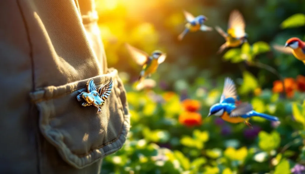 descubre cómo esta pinza portátil en el bolsillo atrae pájaros de manera efectiva, sin necesidad de alpiste ni comedero.