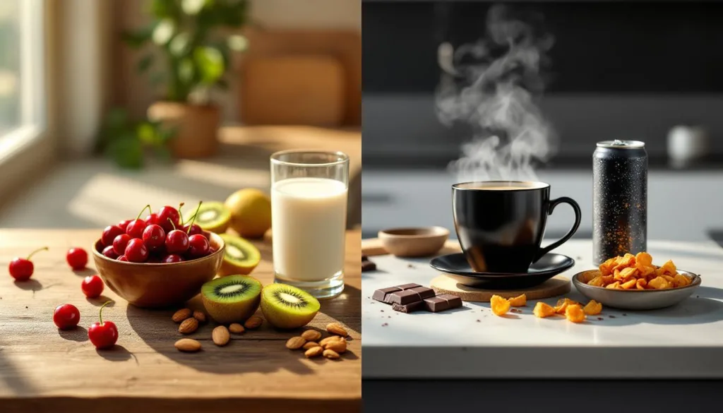 descubre cómo ciertos alimentos pueden mejorar tu sueño mientras que otros te mantienen despierto, y aprende a elegir lo que comes para descansar mejor.