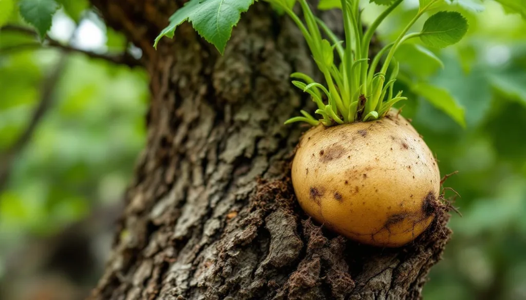 descubre qué ocurre cuando colocas una patata en un árbol durante un mes. el resultado es sorprendente y te dejará sin palabras. ¡no te lo pierdas!