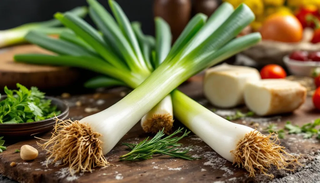 descubre el truco de un chef para limpiar puerros fácilmente: córtalos en cruz y lávalos boca abajo para eliminar toda la tierra.