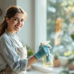 descubre el truco de una limpiadora para limpiar cristales fácilmente y sin productos químicos, usando solo un objeto común de cocina en minutos.